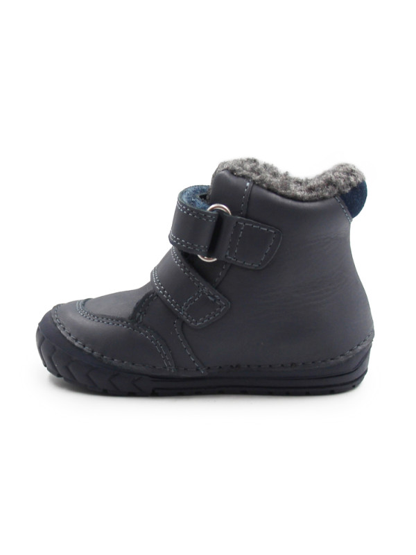 Buty Dla Chłopczyka Zimowe Ocieplane na Rzep z Misiem DD STEP W029-62556 Royal Blue
