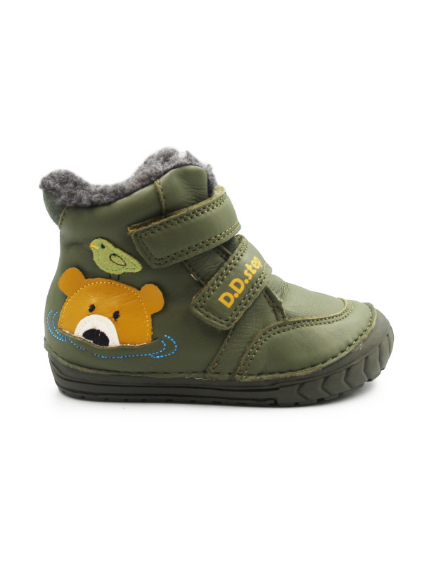 Zimowe Buty Dla Chłopczyka z Misiem DD STEP W029-62556B Emerald