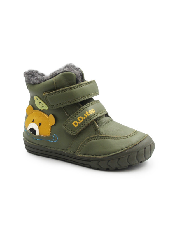 Zimowe Buty Dla Chłopczyka z Misiem DD STEP W029-62556B Emerald