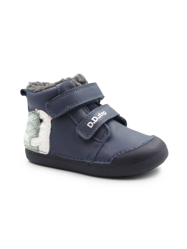 Zimowe Buty Dziecięce Ocieplane DD STEP W066-62479 Royal Blue
