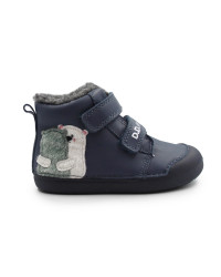 Zimowe Buty Dziecięce Ocieplane DD STEP W066-62479 Royal Blue