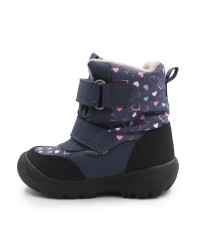 Śniegowce Dla Dziewczynki w Serduszka DD STEP P081-62248A Royal Blue