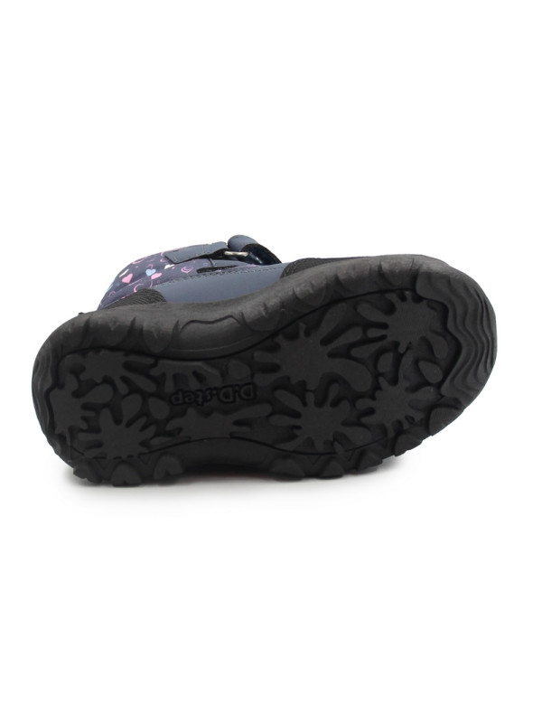 Śniegowce Dla Dziewczynki w Serduszka DD STEP P081-62248A Royal Blue
