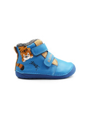 Barefoot Dziecięce Buty na Zimę Niebieskie DD STEP W070-62660 Marine