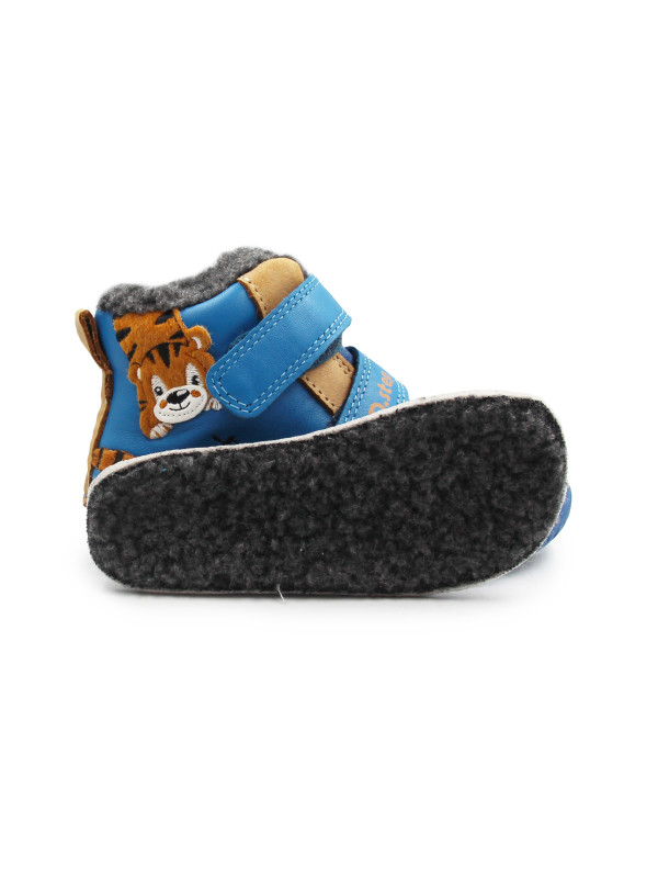 Barefoot Dziecięce Buty na Zimę Niebieskie DD STEP W070-62660 Marine