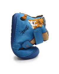 Barefoot Dziecięce Buty na Zimę Niebieskie DD STEP W070-62660 Marine
