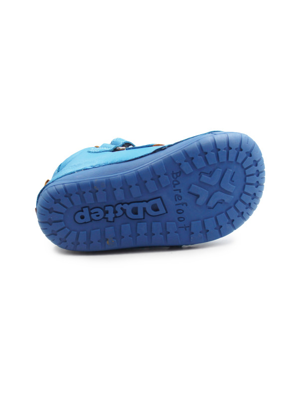 Barefoot Dziecięce Buty na Zimę Niebieskie DD STEP W070-62660 Marine