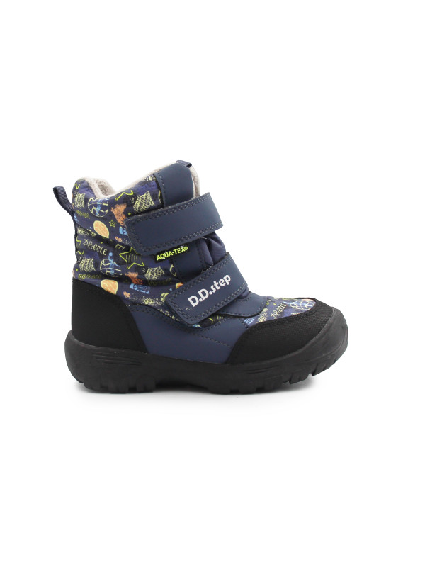 Wodoodporne Śniegowce Dla Chłopca DD STEP P081-62405L Royal Blue