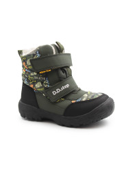 Śniegowce Dla Chłopczyka Ocieplane na Rzep DD STEP P081-62405AL Olive