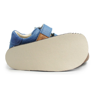 Buty Na Wiosnę Dla Chłopca Niebieskie Barefoot Ameko Otis Croco-Blue