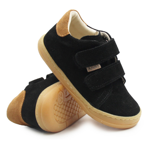 Buty Chłopięce na Wiosnę Barefoot Ameko Dash-Black