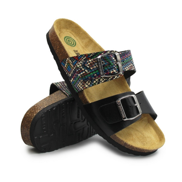 Klapki damskie do pracy na lato Dr Brinkmann 700067-01