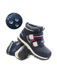 Buty na Jesień Dla Dziewczynki Wodoodporne Wojtyłko 4z21037g granat