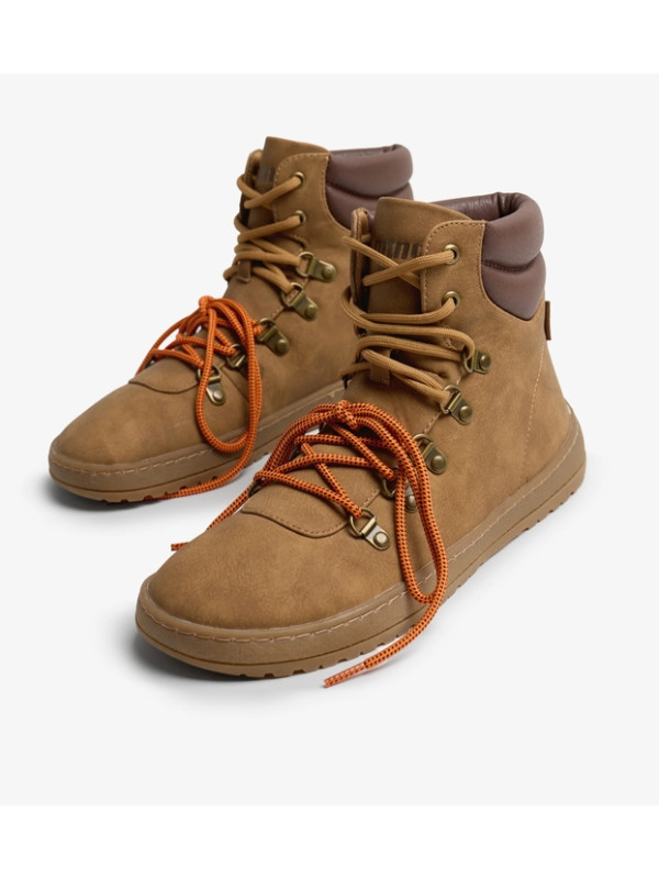 Botki barefoot damskie MTNG Free Alask 85512 brązowe