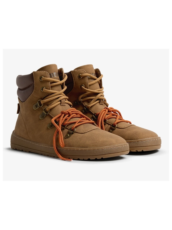 Botki barefoot damskie MTNG Free Alask 85512 brązowe