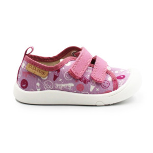 Trampki Do Szkoły i Przedszkola Dla Dziewczynki Na Rzep DD STEP C100-61432 Daisy Pink