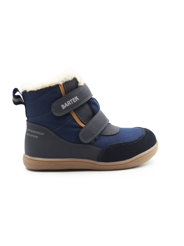 Wodoodporne Zimowe Buty Dla Chłopca Na Rzep Barefoot Bartek 84015-86
