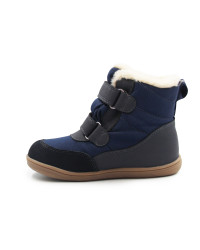 Wodoodporne Zimowe Buty Dla Chłopca Na Rzep Barefoot Bartek 84015-86