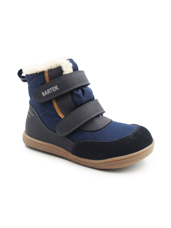 Wodoodporne Zimowe Buty Dla Chłopca Na Rzep Barefoot Bartek 84015-86