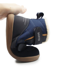 Wodoodporne Zimowe Buty Dla Chłopca Na Rzep Barefoot Bartek 84015-86