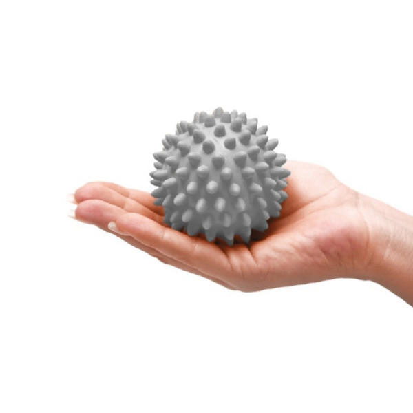 Piłka Rehabilitacyjna Z Kolcami Do Ćwiczeń Masażu 10 cm ArMedical Szara