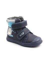 Zimowe Buty Dla Chłopczyka Żabka Ocieplane Futerkiem PONTE DA07-5-2349Z Royal Blue