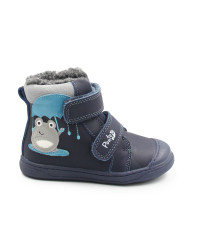 Zimowe Buty Dla Chłopczyka Żabka Ocieplane Futerkiem PONTE DA07-5-2349Z Royal Blue