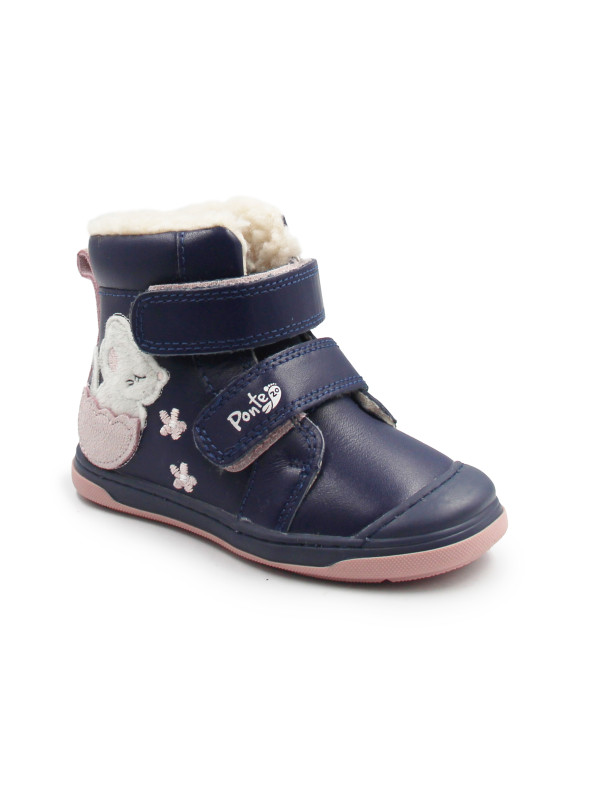 Buty Dla Dziewczynek na Zimę Granatowe PONTE DA07-5-2110V Royal Blue