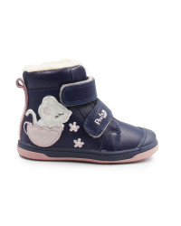 Buty Dla Dziewczynek na Zimę Granatowe PONTE DA07-5-2110V Royal Blue