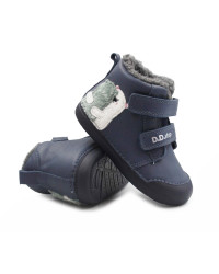 Zimowe Buty Dziecięce Ocieplane DD STEP W066-62479 Royal Blue