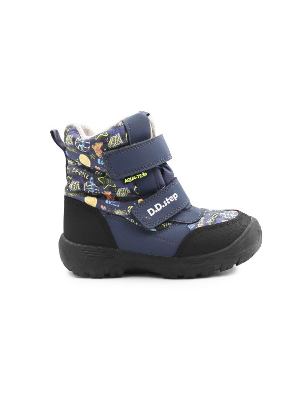Wodoodporne Śniegowce Dla Chłopca DD STEP P081-62405L Royal Blue