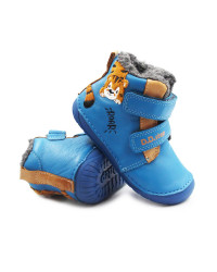 Barefoot Dziecięce Buty na Zimę Niebieskie DD STEP W070-62660 Marine
