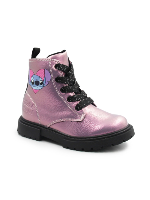 Metaliczne Buty Różowe Dla Dziewczynki Stitch & Angel Bartek 88018-15