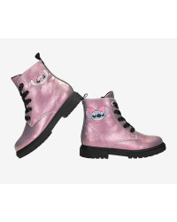 Metaliczne Buty Różowe Dla Dziewczynki Stitch & Angel Bartek 88018-15