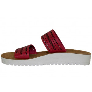 Czerwone Klapki Damskie Na Lato Grunland Grek Rosso