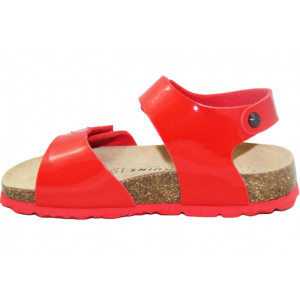 Czerwone Sandały Dla Dziewczynek Na Rzepy Genuins Jean Bio Charol Rojo II gatunek