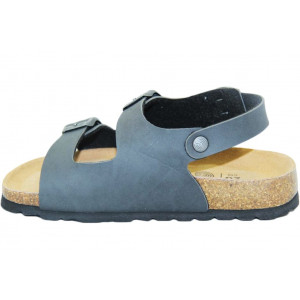 Chłopięce Czarne Sandały Na Lato Genuins Congo Bio Natur Gris II gatunek