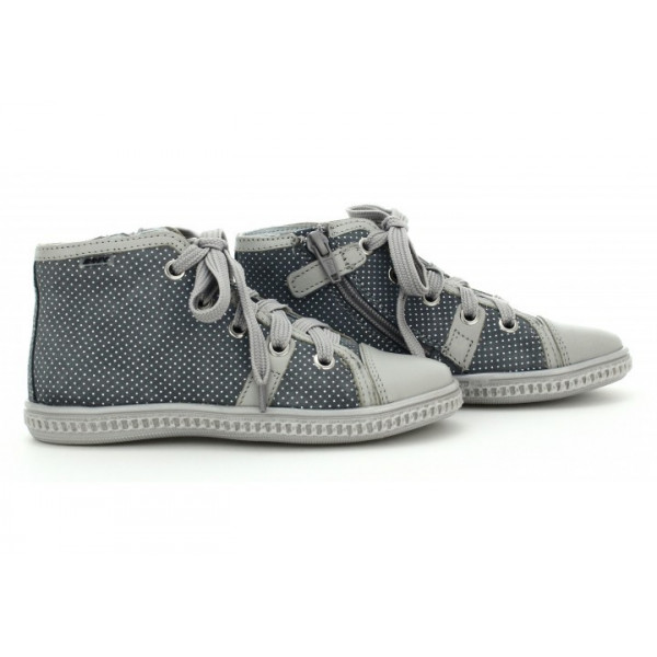 Młodzieżowe Trampki Dla Dziewczynek Szare Bartek W-87357/1FN