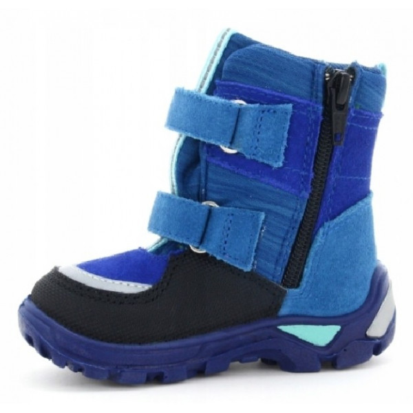 Kozaki Sniegowce Niebieskie Bartek t-21759/532 z Membraną BRTKtex Waterproof II gatunek