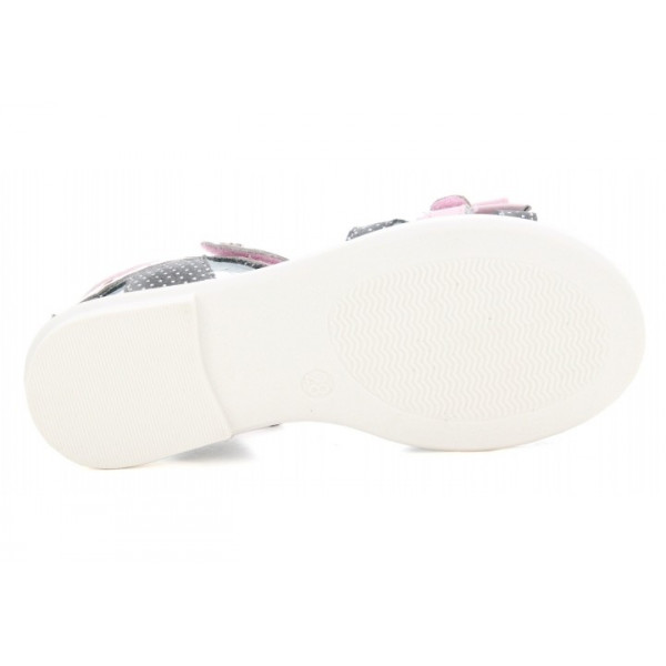 Sandałki dla dziewczynek na lato z odpinaną kokardą Bartek w-36182/1g7