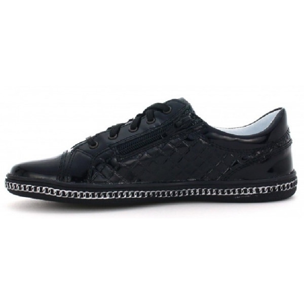 Buty Półbuty jesienne BARTEK w-95524/sz/1hw Dziewczęce Lakierowane Buty