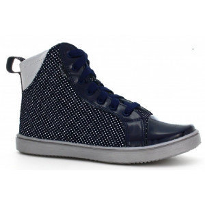 Trampki młodzieżowe ze skóry naturalnej jesienne bartek w-97359/sz/1h7