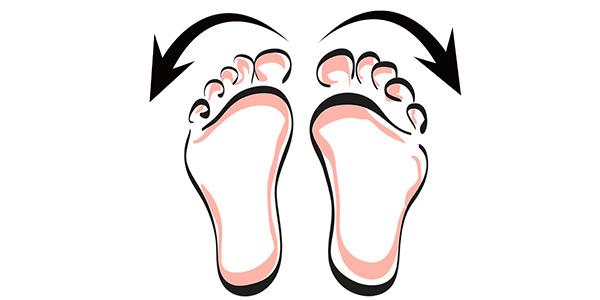 Stopy skierowane na zewnątrz 